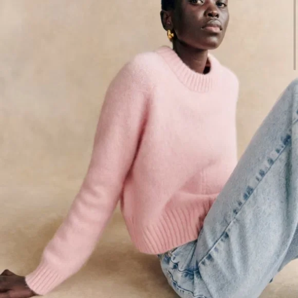 Sezane Sama Jumper Light Pink - Size S - Picture 2 of 5